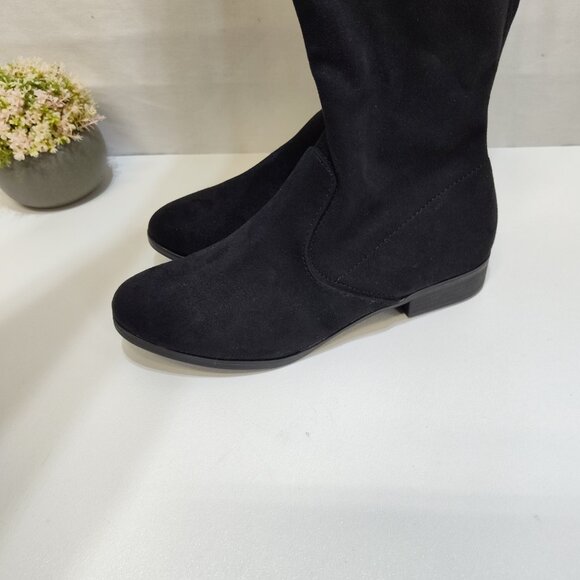 No Boundaries Over-The-Knee Boots Size 7 True To Size Suede-like Material NWT - Picture 9 of 14